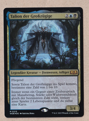 Mtg talion der - talion,
