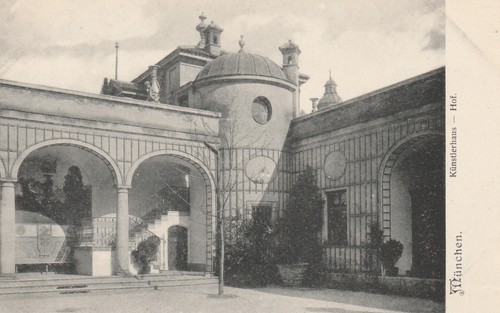 München künstlerhaus hof - ak,